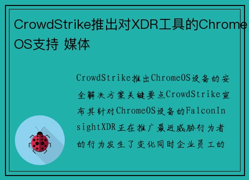 CrowdStrike推出对XDR工具的ChromeOS支持 媒体